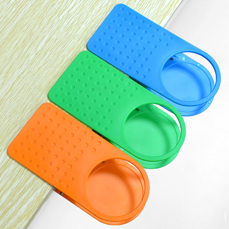 Honana Creative Home Office Desk Side Table Clip Design Coffee Mug Water Bottle Cup Holder Cup Tray