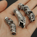3 in 1 Feather Dirty Braid Hair Extension Tool Bracelet Necklace Jewelry Accessory Silver Micro Link Clasp