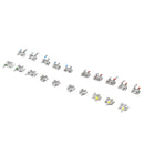 10Pcs Mini Dental Orthodontics Brackets Braces Roth.022 Hooks 3-4-5 Dental Tools
