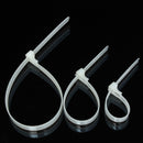 Suleve ZT06 100pcs Releasable Nylon Cable Core Wire Zip Ties Strap Strips 150/200/300mm Length