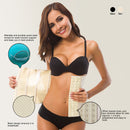 High Quality 9 Steel Bone 3 in 1 Cloth Mesh Rubber Corset Abdomen Belt Corset