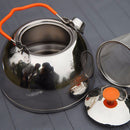 BRS-TS06 0.65L Outdoor Stainless Steel Tea Pot Portable Camping Hiking Kettle Pot