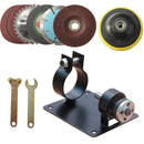 13pcs Drill Cutting Seat Stand with Spanner and Grinding Wheel for Angle Grinder
