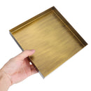 Geometric Gold Trays Metal Iron Food Fruit Plate Desktop Makeup Organizer Jewelry Dish Storage Holder
