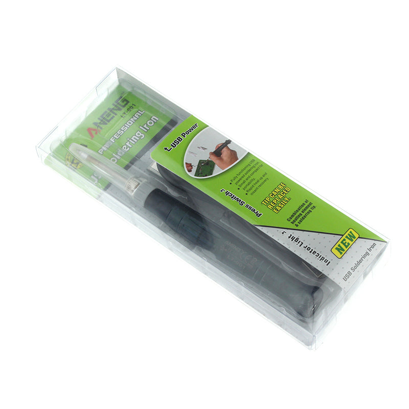 ANENG LT001 USB Powered Mini 5V 8W Electric Soldering Iron With LED Indicator