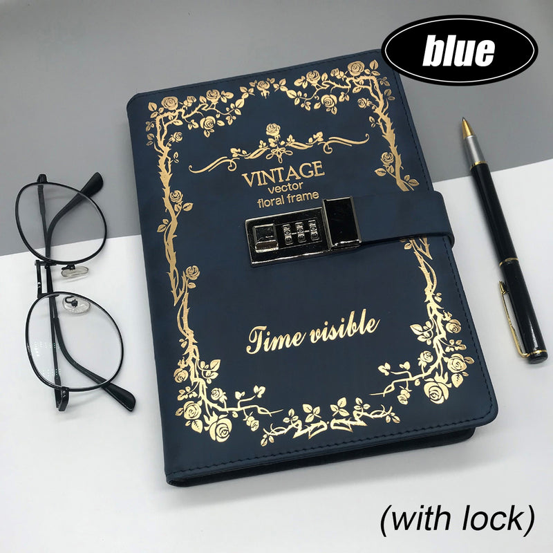 PU strap notebook retro multi-function diary student creative notebook office culture