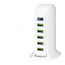 Bakeey 5 Ports Multi EU Plug USB Charger HUB LED Display USB Charging Station Dock