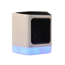 NFJ-001 800W Desktop Portable Colorful Night Light Heater Electric Warmer Remote Control Timing Household Small PTC Air Heater
