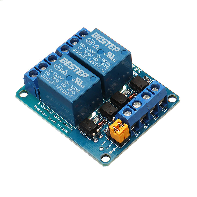 BESTEP 2 Channel 12V Relay Module High And Low Level Trigger For Auduino