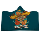 130x150cm Hooded Blanket Wearable Thickened Double Plush 3D Digital Printing Blankets