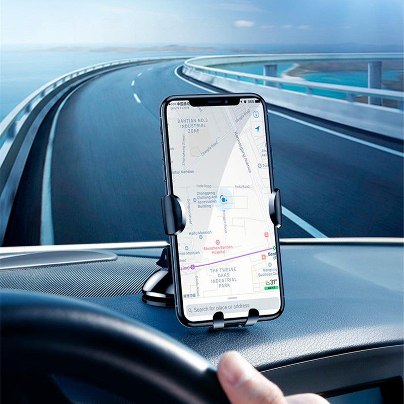 Baseus Gravity Linkage Auto Lock Suction Cup Car Dashboard Phone Holder Stand for iPhone 8 X Xiaomi