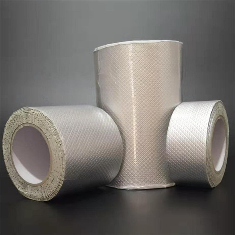 5M/10M Rhombus Butyl Rubber Tape Floor Roof Window Wall Waterproof Adhesive Stop Leak Sticker for Roof Pipe Marine Repair