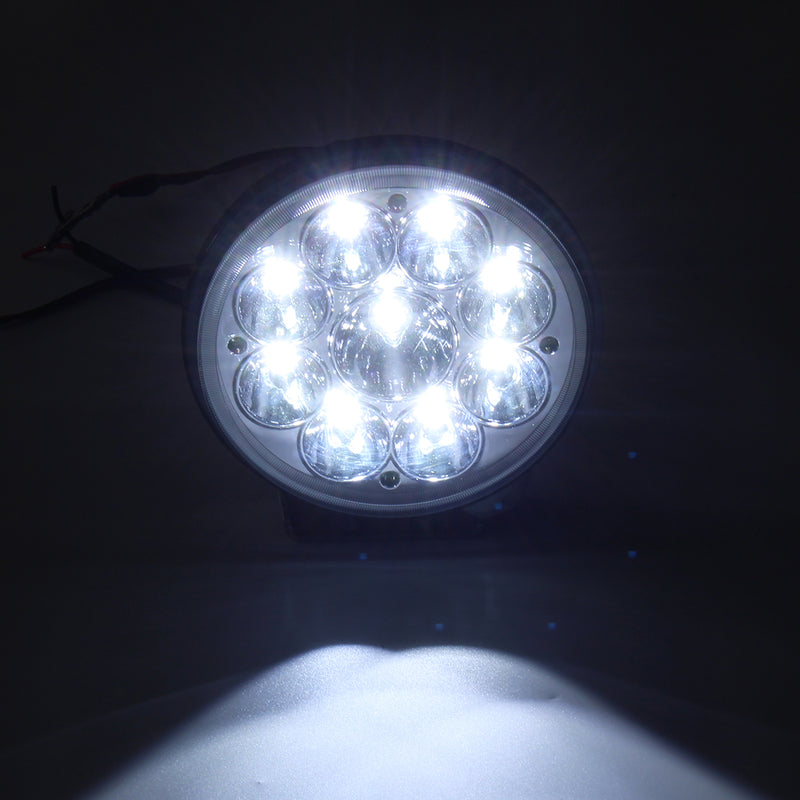 5 inch 9V-32V 80W 12V 9 LED Work Light Spot Round Driving Fog Lamp Motorcycle Offroad ATV 4WD