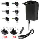 Multi Voltage Power Adapter 2500mA 3v 4.5v 6v 9v 12v DC Power Supply