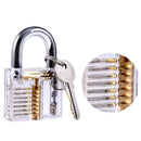Locksmith Tension Tool Practice Lock Picks Set Combination Broken Key Extractor Tools Transparent Lock with Silicone