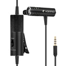 Yanmai R933S Clip-on Type Lavalier Omnidirectional Condenser Microphone 3.5mm Mini Microphone for Camera Phone