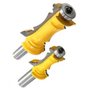 Drillpro 2pcs 1/2 Inch Shank Router Bit Set Mitered Door and Drawer Molding Bit