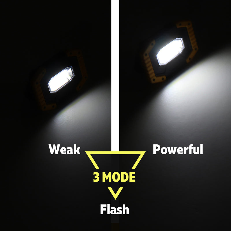 30W COB Rechargeable Portable Flood Work Spot Light w/ Power Bank Camping Work Light
