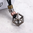 Punk Leather Rope Chain Adjustable Long Personalized Necklace for Men