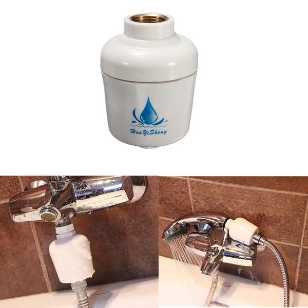 Bathroom Bath Shower Head In-Line Filter Faucet Water Softener Remove Chlorine Water Filter