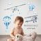 Miico HM71008 Children's Bedroom Wall Sticker Decorative Stickers DIY Stickers