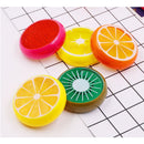 6PCS Crystal Fruit Slime 6x2cm DIY Clay Rubber Mud Intelligent Hand Gum Plasticine Toy Gift