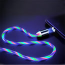 Bakeey 2.4A Micro USB Type C LED Light Magnetic Fast Charging Data Cable For Huawei P30 Pro Mate 30 Xiaomi 9 Pro Redmi 7A Redmi 6Pro OUKITEL Y4800