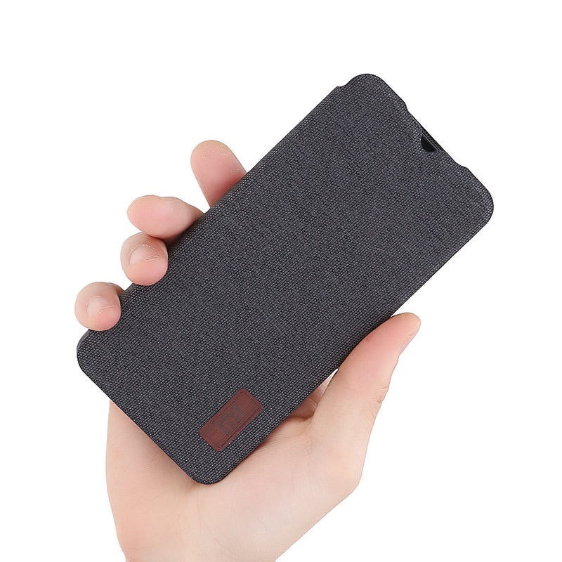 Bakeey Flip Shockproof Fabric Soft Silicone Edge Full Body Protective Case For Xiaomi Mi9 Mi 9 / Xiaomi Mi9 Mi 9 Transparent Edition
