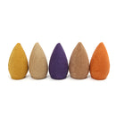 50Pcs/Bag Backflow Incense Cones Sandalwood Jasmine Lavender Wormwood Lily Fragrant Burner Cone