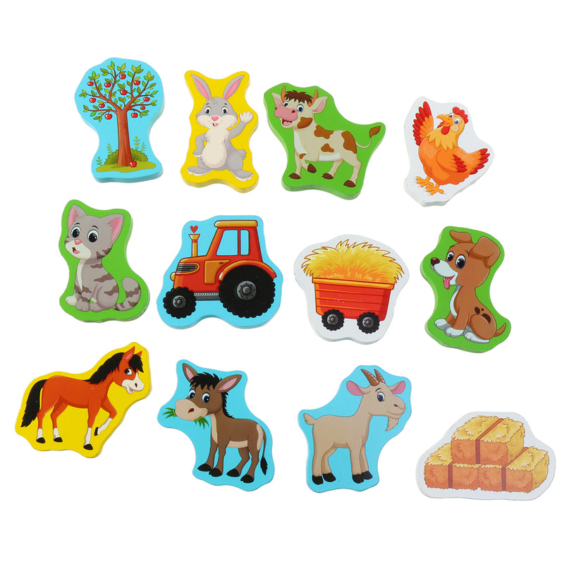 Uppercase Lowercase ABC Early Learning Toys Alphabet Animal Number Puzzle Preschool Educucational Gifts