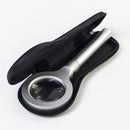 Handheld 8 LED Magnifier 5X Illuminated Magnifier Lamp For Reading Optical Glasses Lens Portable Mag