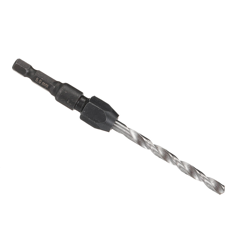 5Pcs 2-6mm Quick Change Twist Drill Bit Set Hex Shank HSS 2/3.2/4/5/6mm Drill Bit