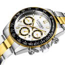 LONGBO 80522 Luminous Display Fashion Full Steel Strap Waterproof Business Men Quartz Watch