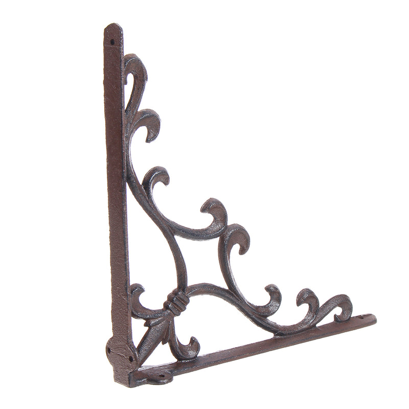 Cast Iron Wall Shelf Mount Bracket Support Mounted Supporter Home Garden Rusty