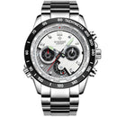 WISHDOIT WSD-012 Fashion Men Quartz Watch Casual Luminous Multifunction Wrist Watch