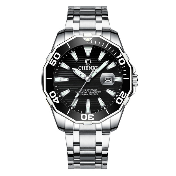 CHENXI 8205 Luminous Display Waterproof Quartz Watch Business Style Men Wrist Watch