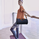 Canvas Wet Dry Separation Shoes Yoga Bag Sports Fitness Cylindrical Gym Bag Travel Luggage Shoulder Bag