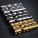 IPRee Outdoor Three Tube 150db Whistle Camping Survival Stainless Steel Apito Sounder With Clip