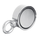 Double Side 320kg D60mm Neodymium Fishing Salvage Recovery Magnet For Detecting Metal Treasure