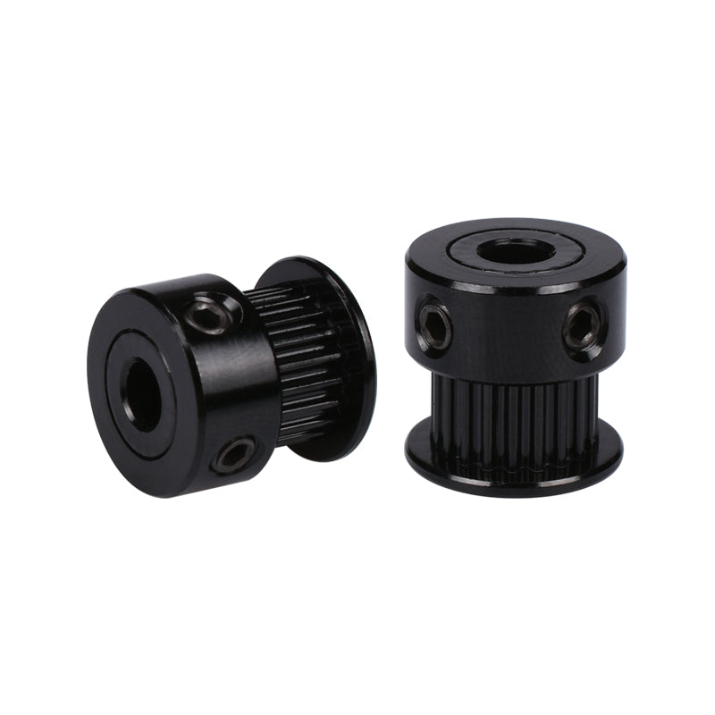 2PCS 20 Teeth 5mm Bore GT2 Aluminum Timing Pulley+2mm Rubber Open Belt+Allen Key For 3D Printer