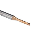 Drillpro 2 Flutes D2mm R0.2 Long Neck Ball Nose End Mill HRC60 CNC Deep Groove Milling Cutter Router Bit