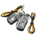 4Pcs Amber LED Mini Motorcycle Blinker Indicator Turn Lights