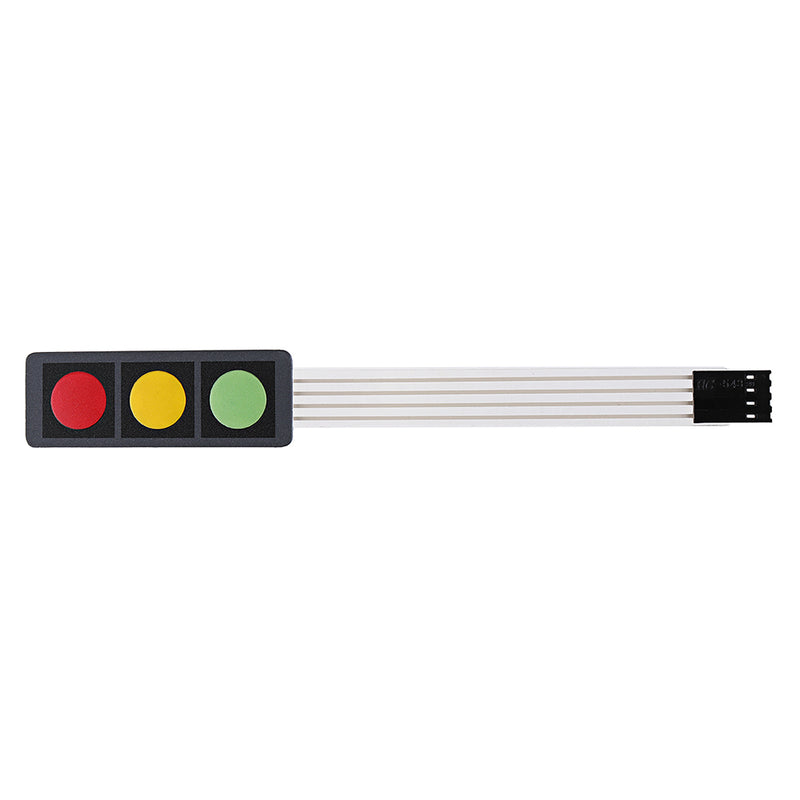 5Pcs 3Key Press Film Switch Module Single Chip Microcomputer Extended Keyboard Electronic Switch Module