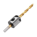 Drillpro 4pcs 3mm-6mm 5 Flute Countersink Drill Bit Woodworking Chamfer Reamer Set