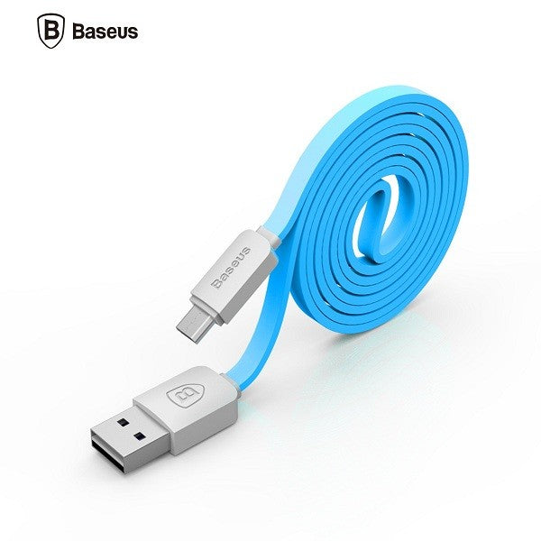 Baseus String Series 1M Micro USB Noodles Line Charging Data Cable for Android
