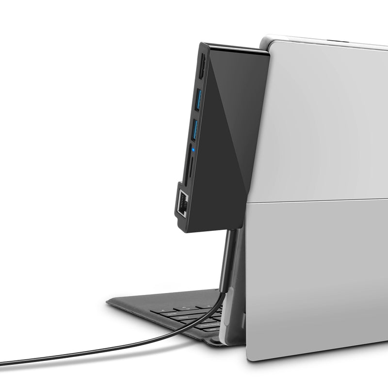 ROCKETEK SUR368/SUR468/SUR568 Surface HUB USB Hub Card Reader for Surface Pro 3/4/5/6 with 1000Mbps RJ45 LAN 4K HDMI USB 3.0 Ports SD/TF Card Slots