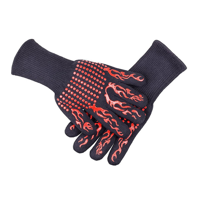 1pc Silicone and Cotton High Temperature Resistant Heat-resistant Useful Bacon Microwave Oven Glove