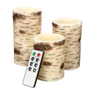 3PCS Battery Operated Timer Flameless LED Candle Tea Light+Remote Control for Wedding Home Garden Decoration