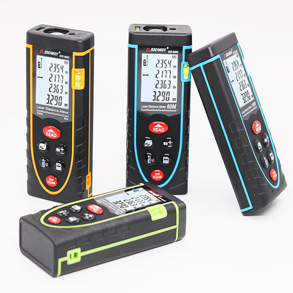 SNDWAY 40m-120m Handheld Laser Range Finder High Precision Infrared Measuring Instrument Laser Distance Meter