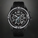 BIDEN 0316 Silicone Watch Band Men Wrist Watch Calendar Sport Quartz Watches